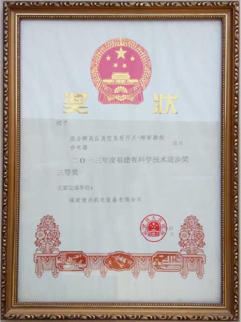 福建省科技進(jìn)步獎二等獎、三等獎